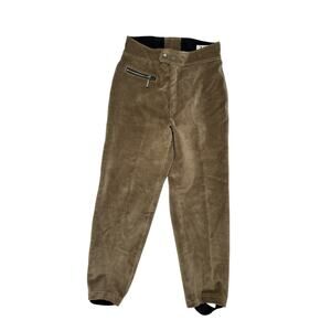NILS Vintage Corduroy Stirrup Ski Pants in Tan Size 6 Made in USA 70s 80s